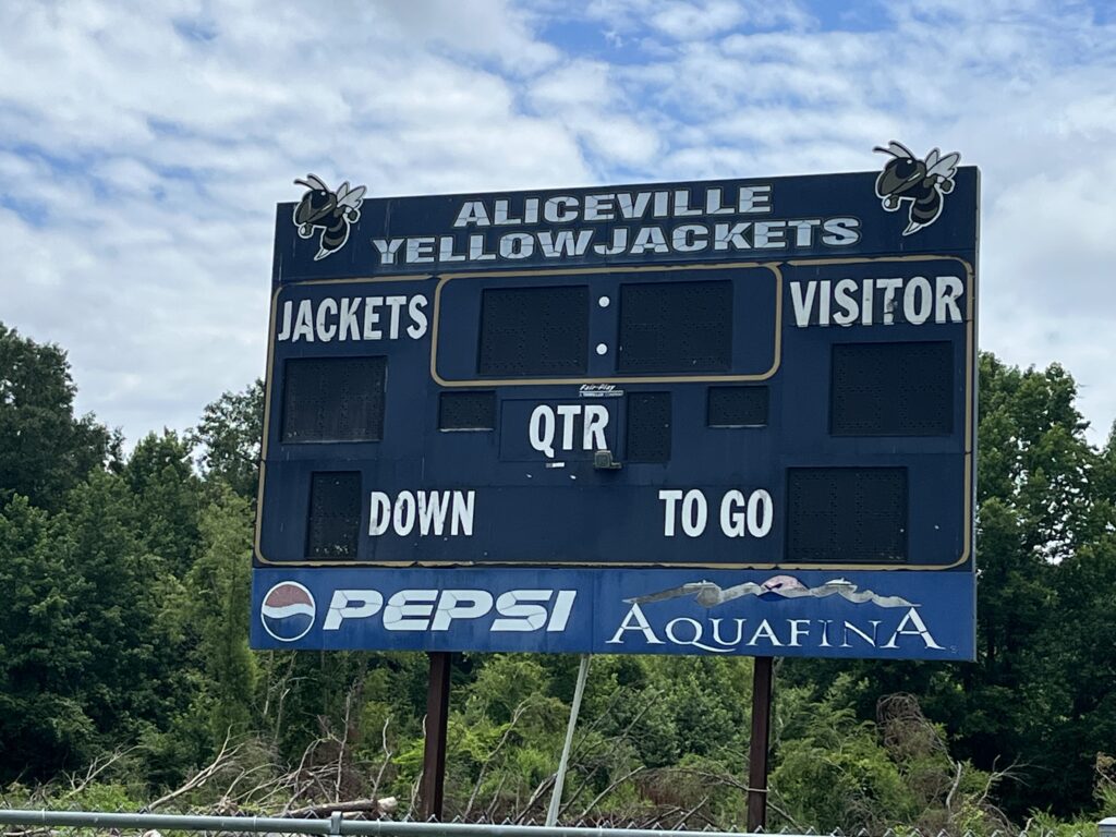 Aliceville Yellow Jackets Memorial Stadium CMgridiron